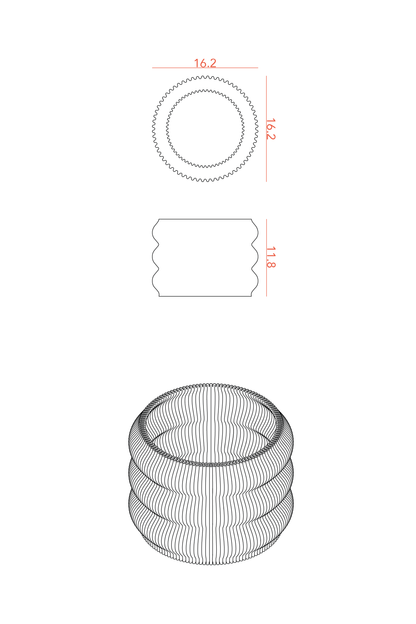 Plant Pot TORO, Ø 12.5 cm