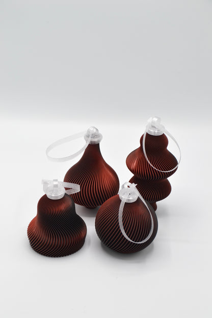 4-Piece Christmas Ornament Set NEW