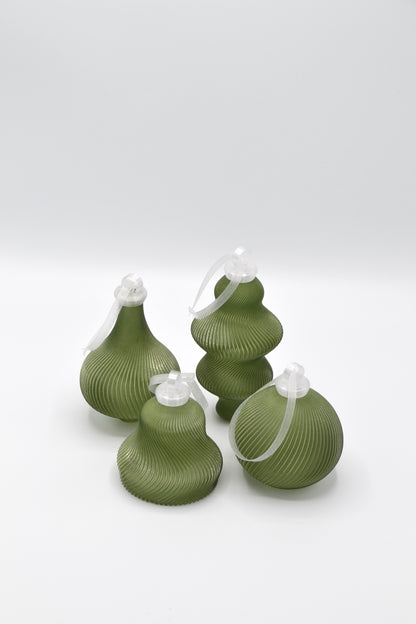 4-Piece Christmas Ornament Set NEW